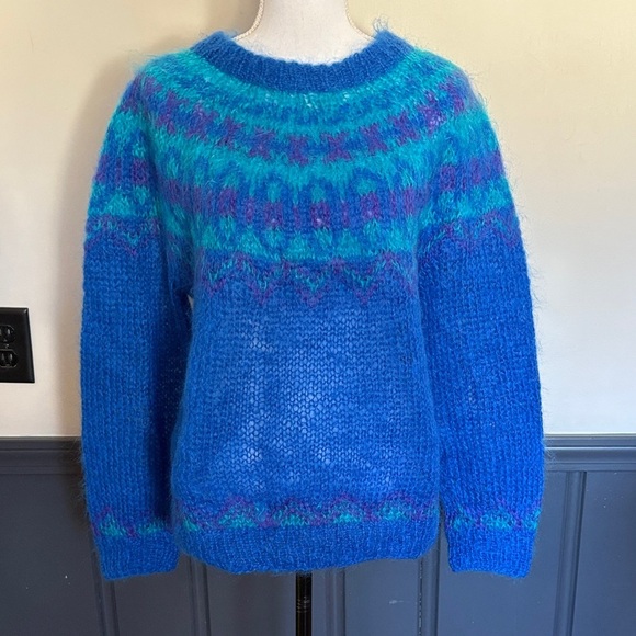 Icelandic Design Sweaters - Icelandic Mohair/Wool Sweater. Size Small
